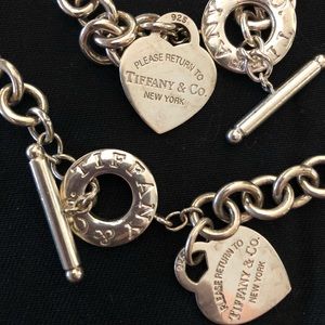 Tiffany & Co toggle necklace and bracelet set